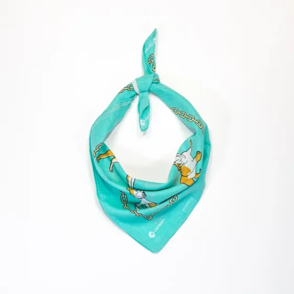 A photo of the styled version of the dog bandannas