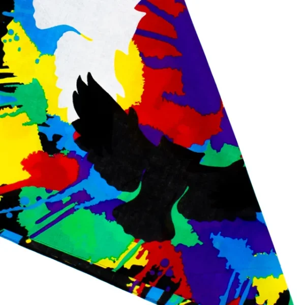 A close up photo of the Effervescent Owl bandana