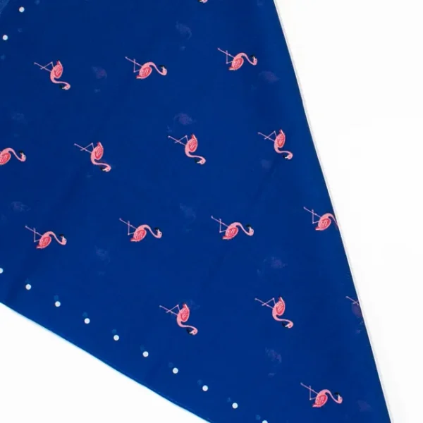 A close up photo of the Flamingo bandana