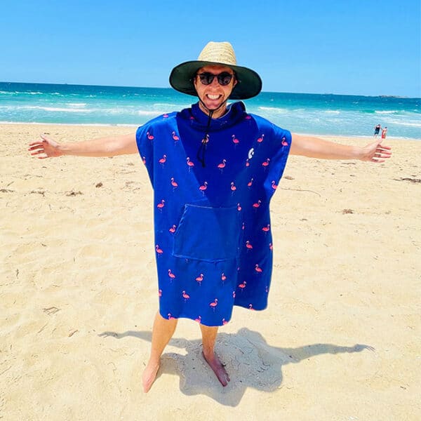 Hooded Towel - Flamingo - Image 2