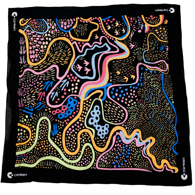 Large - Dreaming Track Nights bandanna