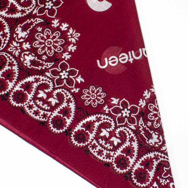 Mexican design bandanna - Maroon - Image 2