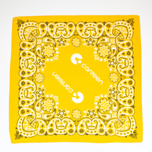 Yellow Paisley bandanna design