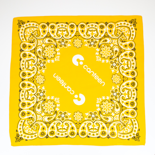 Yellow Paisley bandanna design