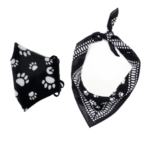 Paw Print Bundle - Face mask and bandanna