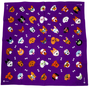 Stylish Dog bandanna flat product shot