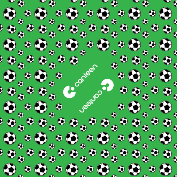 A graphic representation of the green soccer bandana
