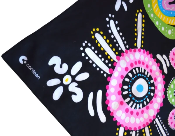 A close up photo of the Family Connections bandanna
