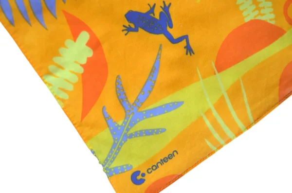 A close up photo of the Hop and Swish bandana