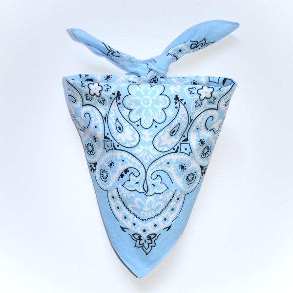 Mexican design bandanna - Sky Blue - Image 3