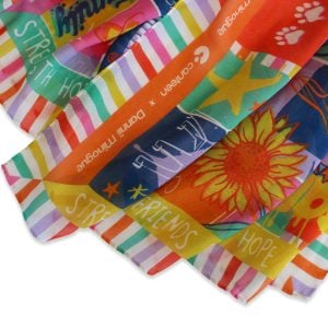 Dannii Minogue x Cantee designed silk modal scarf